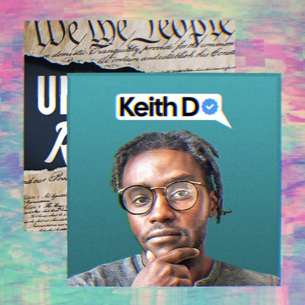 The Unf*cking The Republic logo alongside a photo of Keith D. and text that reads Keith D.