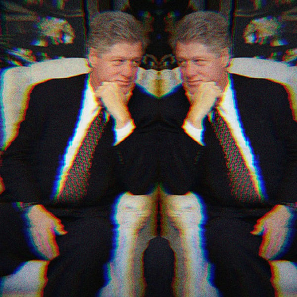 Bill Clinton in an Armchair.