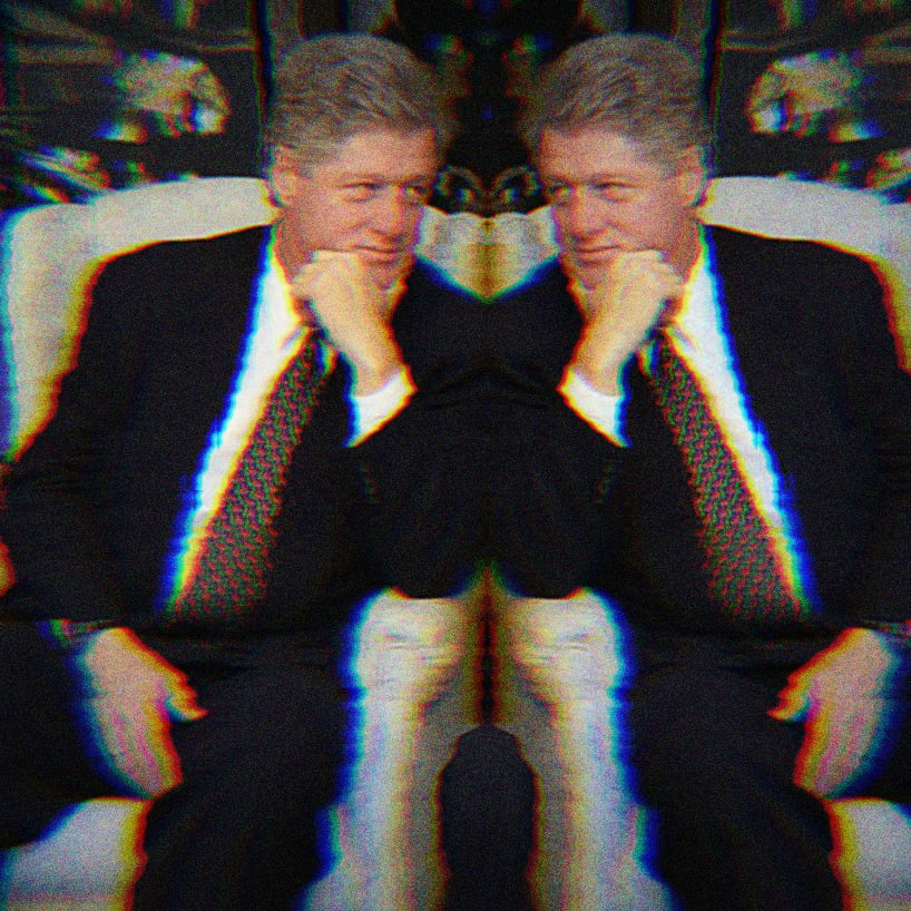 Bill Clinton in an armchair
