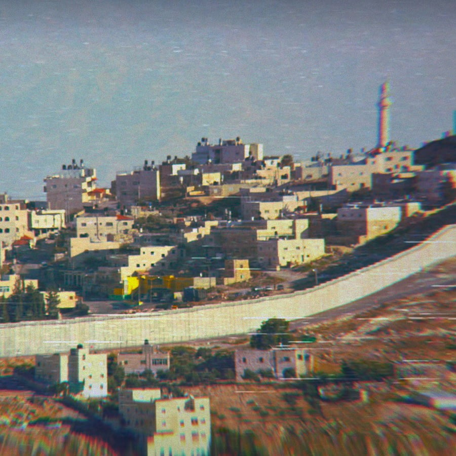 Israeli West Bank barrier near Mount Zion in 2009.