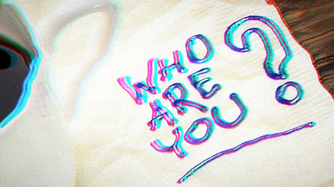 Rainbow writing on a napkin that says,
