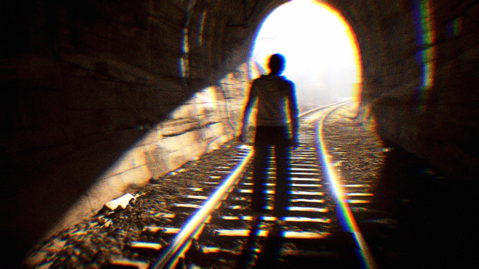 A person approaching the end of a tunnel, unsure of what lies on the other side.