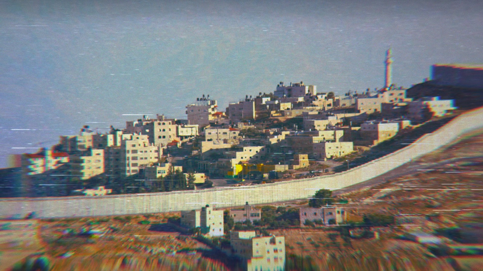 Israeli West Bank barrier near Mount Zion in 2009