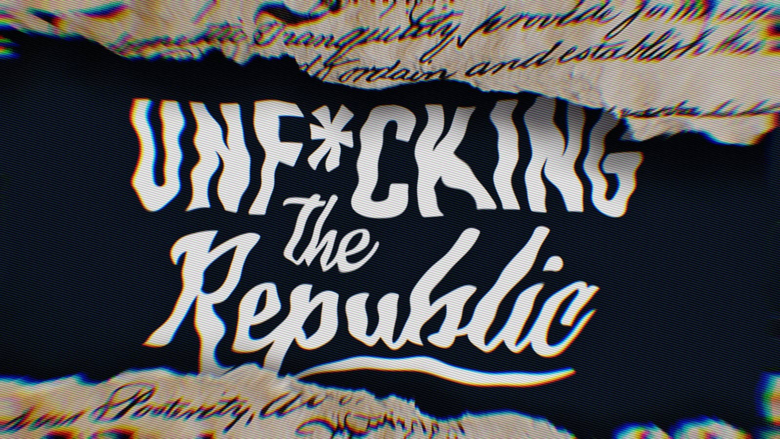 The logo of Unf*cking the Republic.