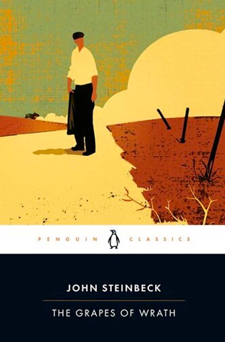 Cover of The Grapes of Wrath by John Steinback. Cover of The Grapes of Wrath by John Steinback.